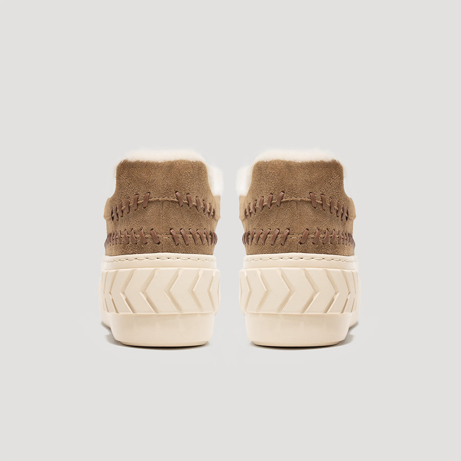 TYRES PLATFORM SNEAKER - WHITE-BROWN/WHITE