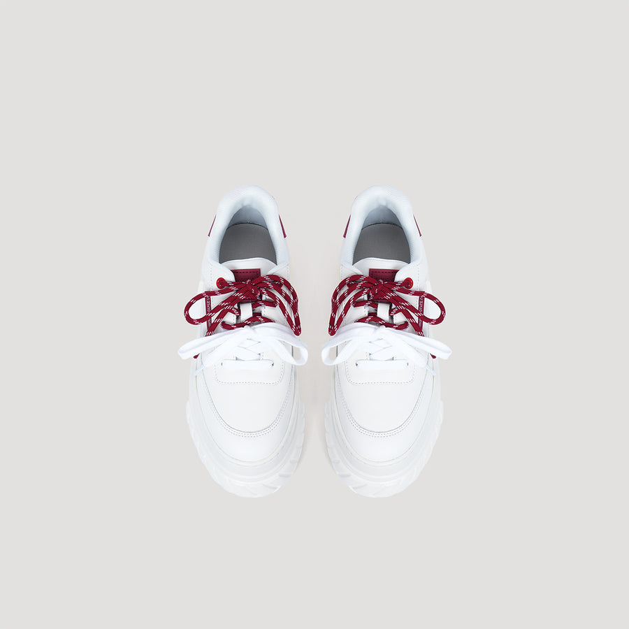 TYRES PLATFORM SIGNATURE SNEAKER - WHITE/RED