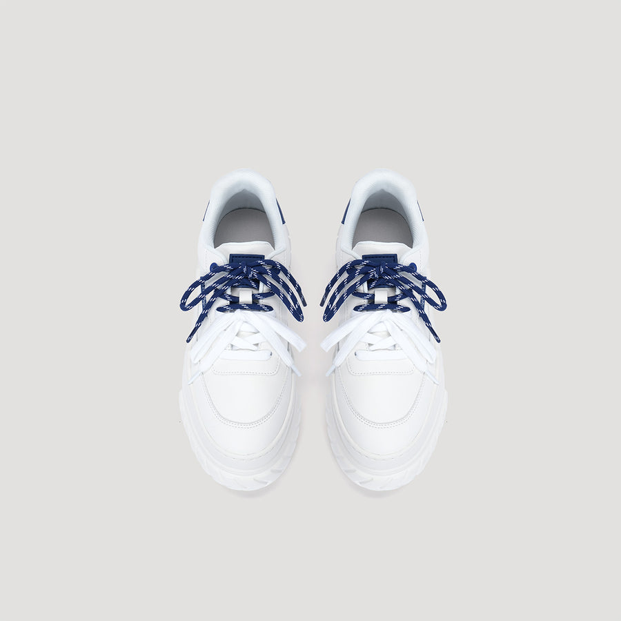TYRES PLATFORM SIGNATURE SNEAKER - WHITE/NAVY