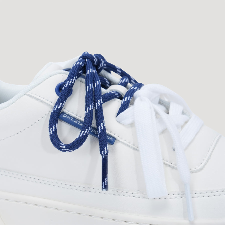 TYRES PLATFORM SIGNATURE SNEAKER - WHITE/NAVY