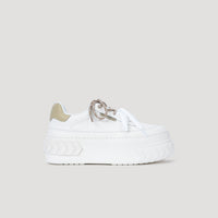 both - TYRES PLATFORM SIGNATURE SNEAKER-WHITE/BEIGE