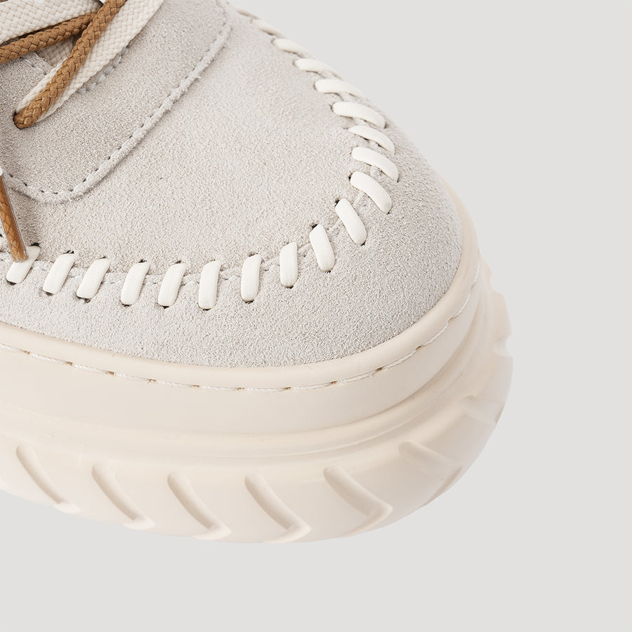TYRES PLATFORM SIGNATURE SNEAKER - LT-GREY/BEIGE