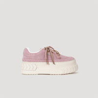 both - TYRES PLATFORM SIGNATURE SNEAKER-DUSTY-PINK/BEIGE