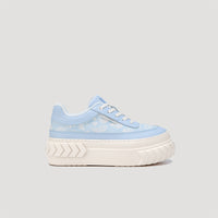 both - TYRES PLATFORM FOLIAGE PRINT SNEAKER-LT-BLUE/BEIGE