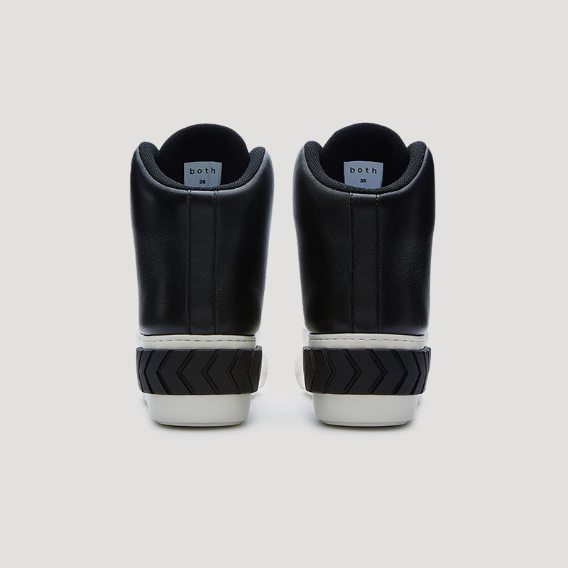 TYRES PLATFORM HI-TOP PADDED SNEAKER - BLACK/WHITE
