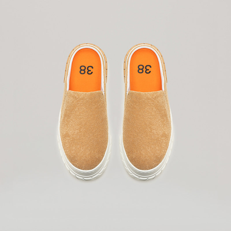 TYRES PLATFORM MULES - WHITE/KHAKI