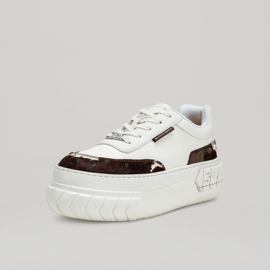 TYRES PLATFORM SNEAKER - BROWN/WHITE
