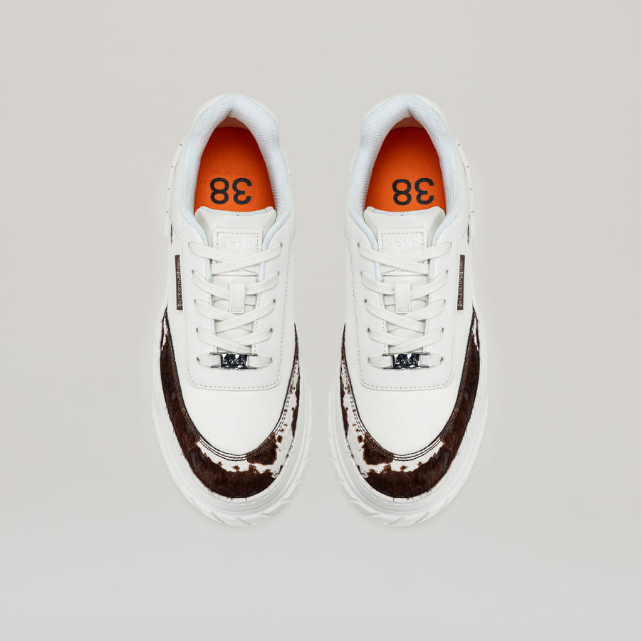TYRES PLATFORM SNEAKER - BROWN/WHITE
