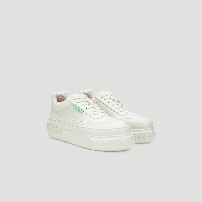 TYRES PLATFORM SNEAKER - WHITE/WHITE
