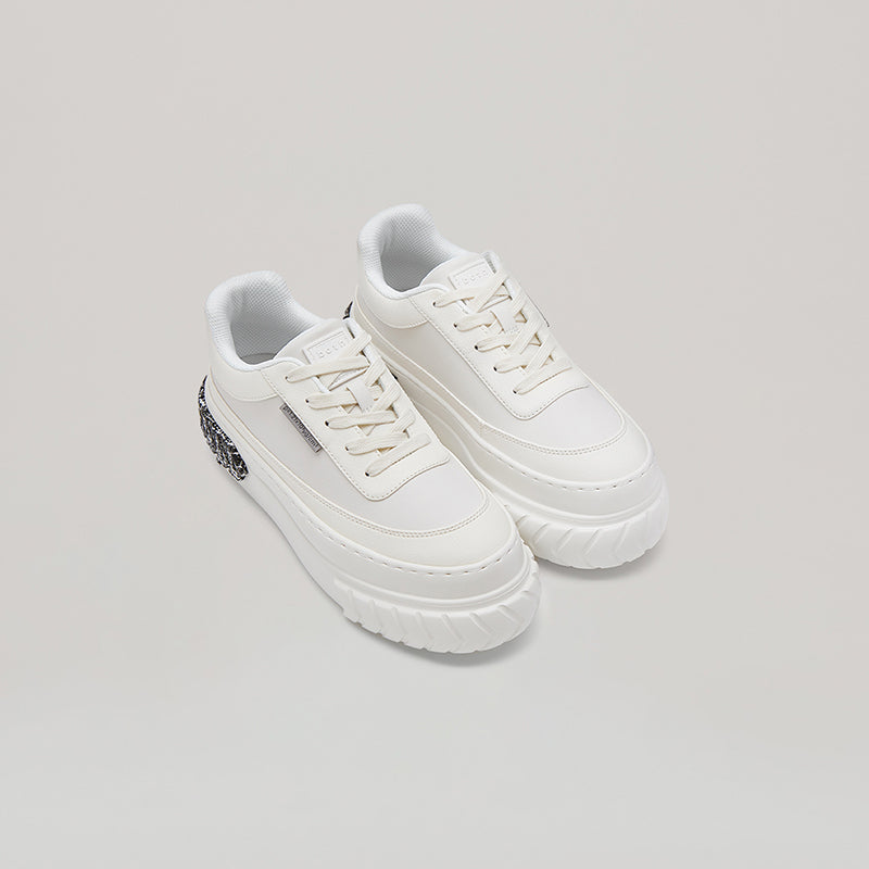 TYRES PLATFORM SNEAKER - CREAM-GREY/WHITE