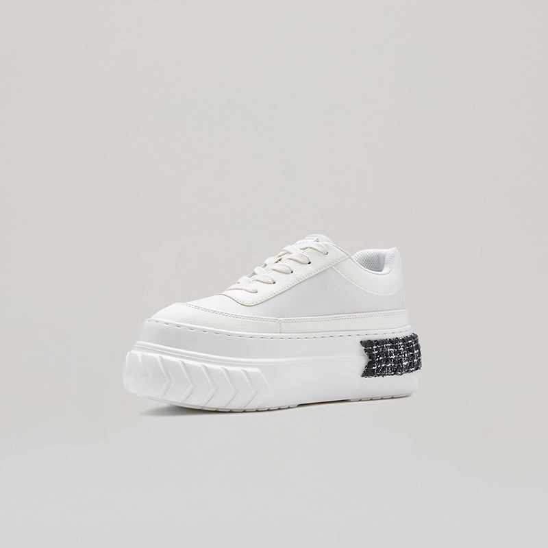 TYRES PLATFORM SNEAKER - CREAM-GREY/WHITE