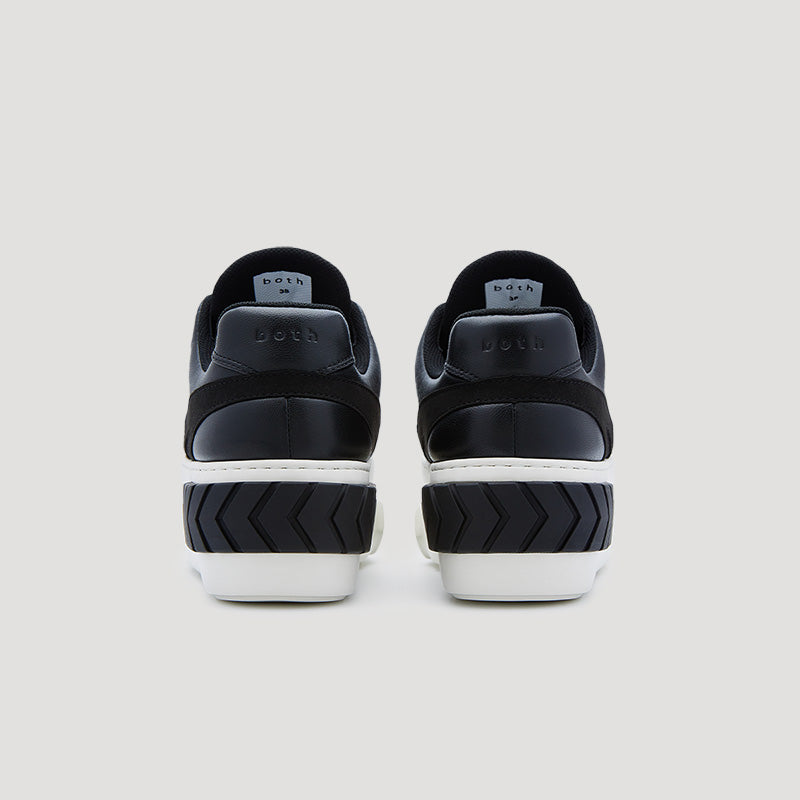 TYRES PLATFORM PADDED SNEAKER - BLACK/WHITE