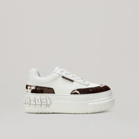 both-TYRES PLATFORM SNEAKER-WHT/BRN