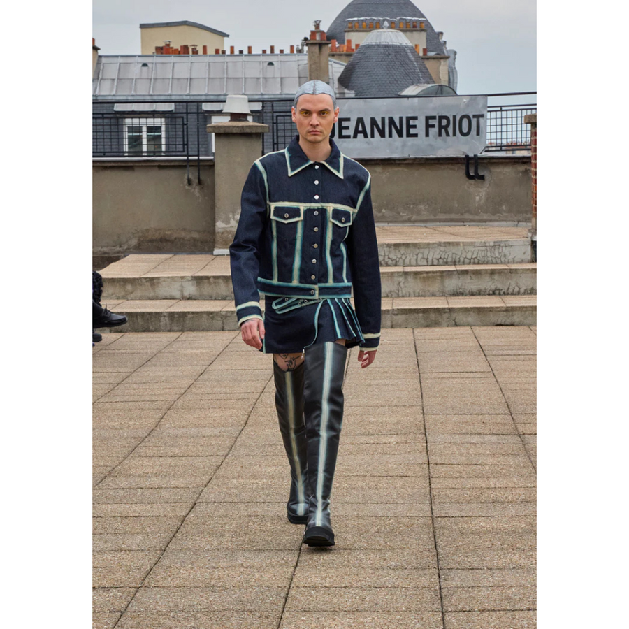 both X Jeanne Friot GAO PLATFORM THIGH HIGH BOOTS - BLACK/BLACK