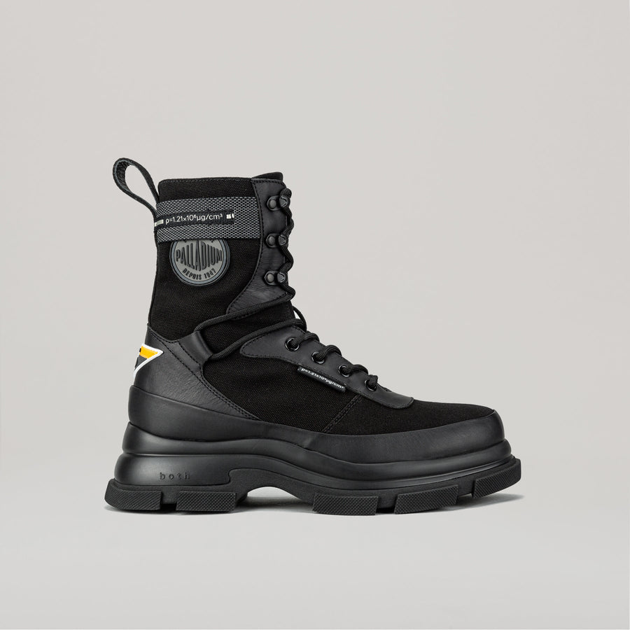 both X PALLADIUM GAO EVA black high boot with durable design and lightweight EVA sole for urban and outdoor use