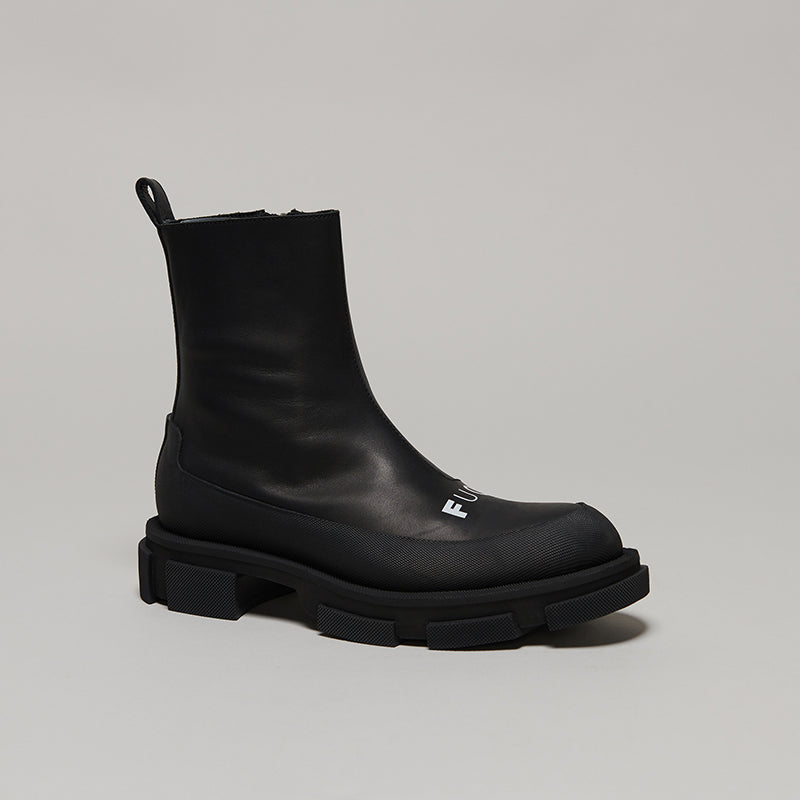 both X KIDILL GAO ZIP BOOT - BLACK/BLACK