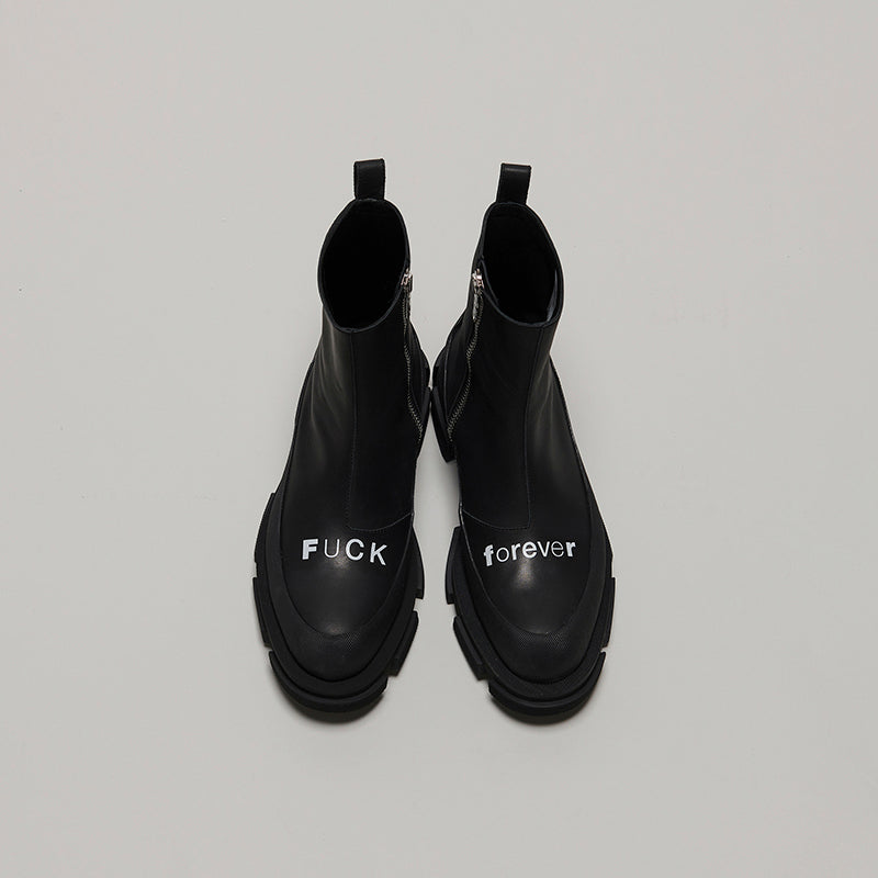 both X KIDILL GAO ZIP BOOT - BLACK/BLACK