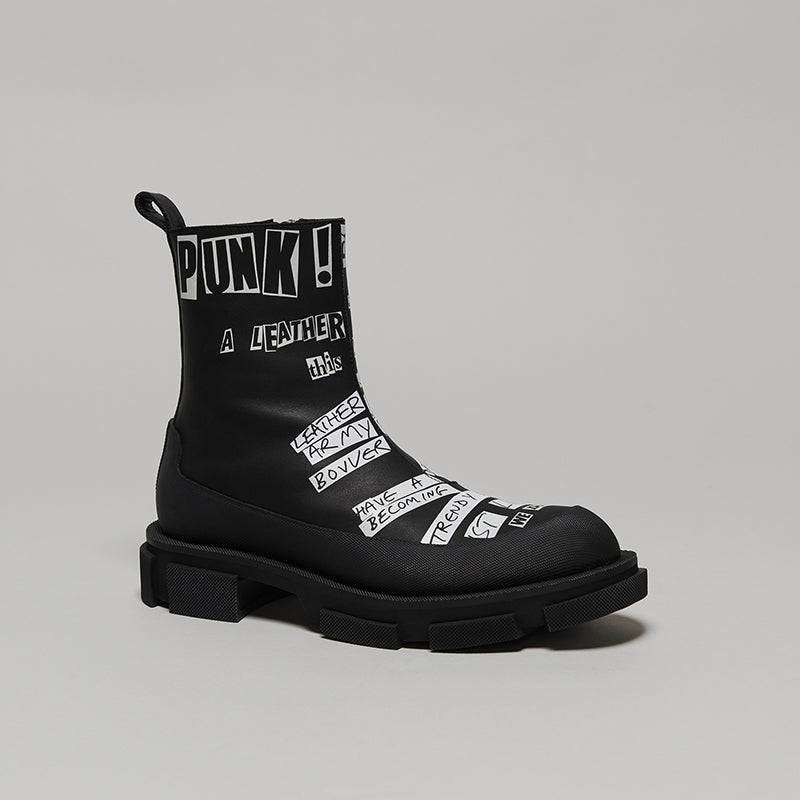 both X KIDILL GAO ZIP BOOT - BLACK/BLACK