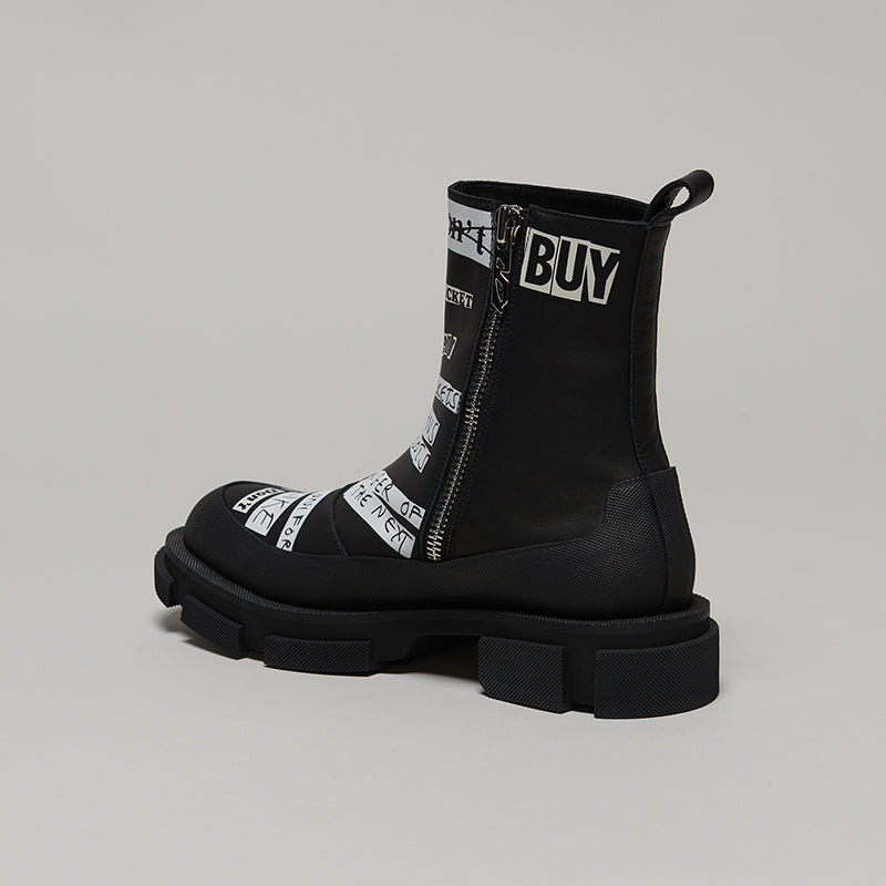 both X KIDILL GAO ZIP BOOT - BLACK/BLACK – both paris