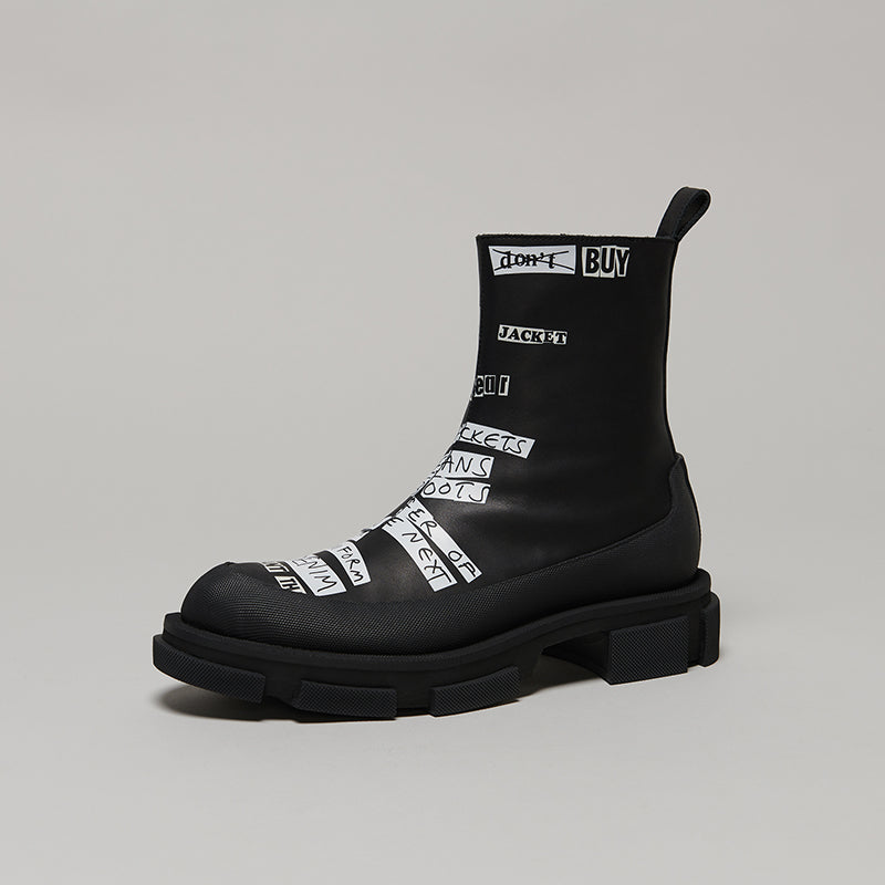 both X KIDILL GAO ZIP BOOT - BLACK/BLACK