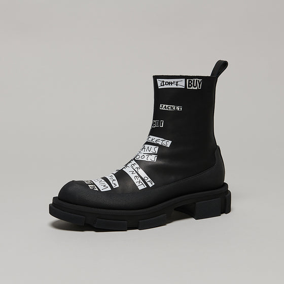 both X KIDILL GAO ZIP BOOT-BLACK