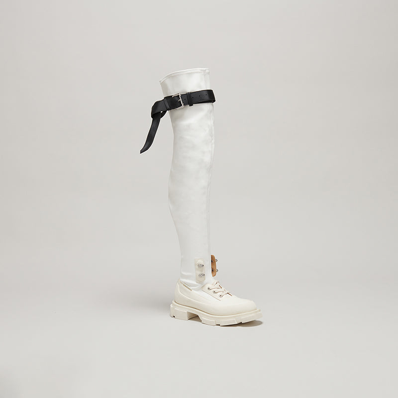 both X MONSE THIGH HIGH - WHITE/WHITE