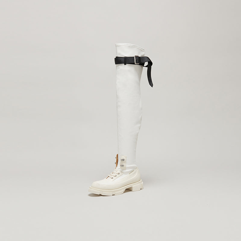 both X MONSE THIGH HIGH - WHITE/WHITE