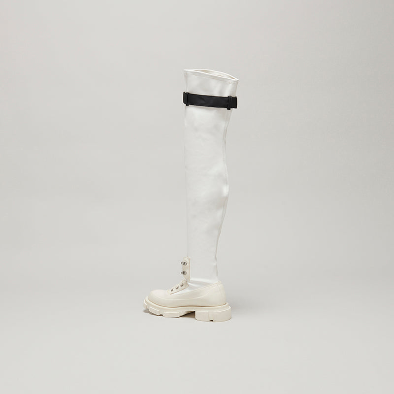both X MONSE THIGH HIGH - WHITE/WHITE