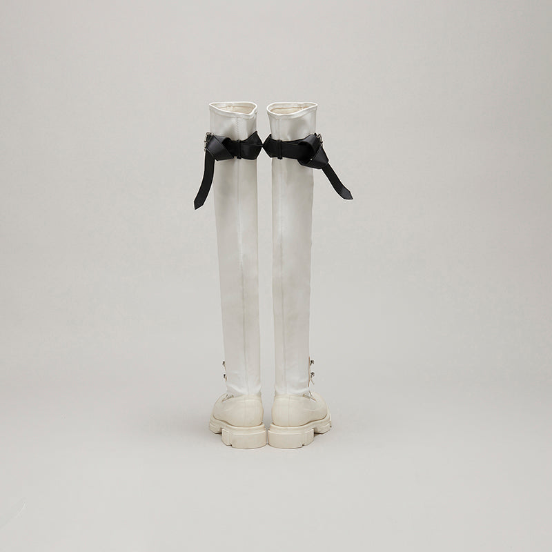both X MONSE THIGH HIGH - WHITE/WHITE