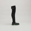 both X MONSE THIGH HIGH-ARMYGREEN/BLACK