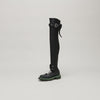 both X MONSE THIGH HIGH-ARMYGREEN/BLACK