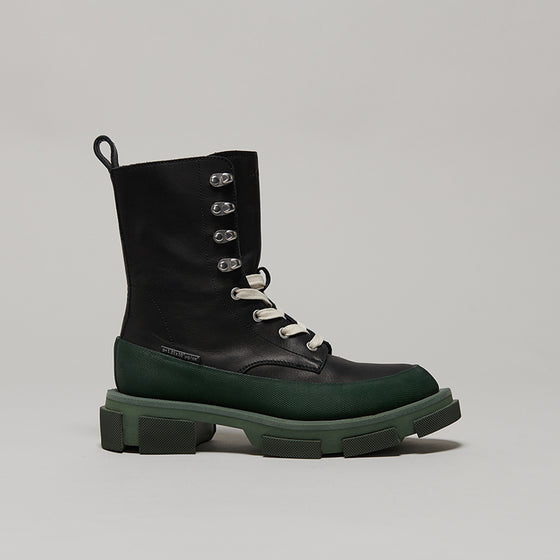 both X MONSE GAO HIGH BOOTS-ARMYGREEN/BLACK