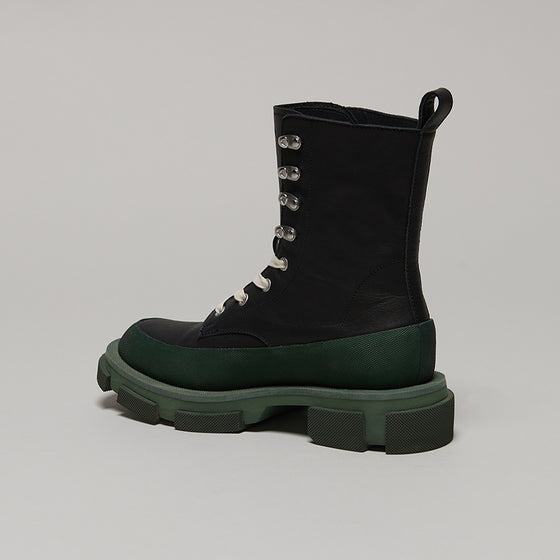 both X MONSE GAO HIGH BOOTS-ARMYGREEN/BLACK