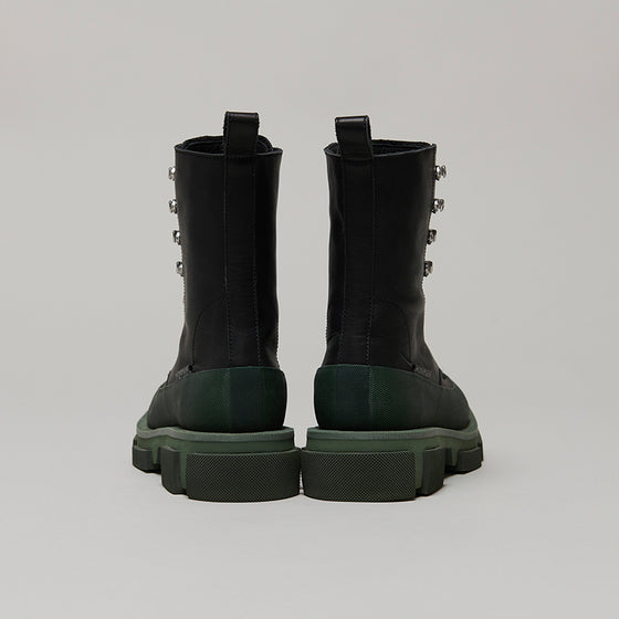 both X MONSE GAO HIGH BOOTS-ARMYGREEN/BLACK