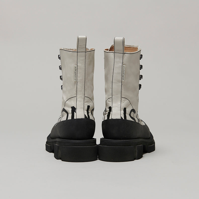 both X MONSE GAO HIGH BOOTS - BLACK/WHITE