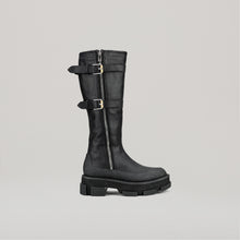  both X DION LEE- GAO PLATFORM KNEE HIGH BOOTS-BLACK