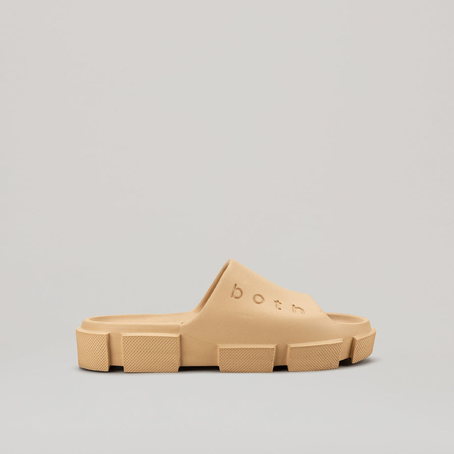 Beige GAO SLIDES-BEIGE with ergonomic sole for comfortable everyday wear