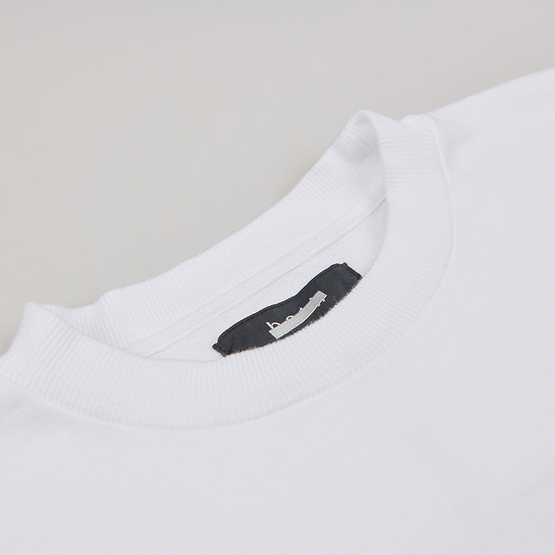 both X SECOND LAYER-CREWNECK SWEATSHIRT - WHITE/WHITE