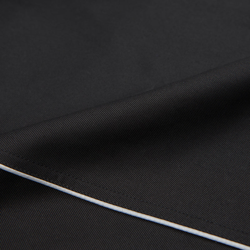 both X SECOND LAYER-SINGLE BREASTED TECHNICIAN COAT - BLACK/BLACK
