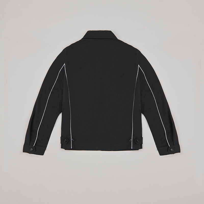 both X SECOND LAYER-LS BLOUSON - BLACK/BLACK
