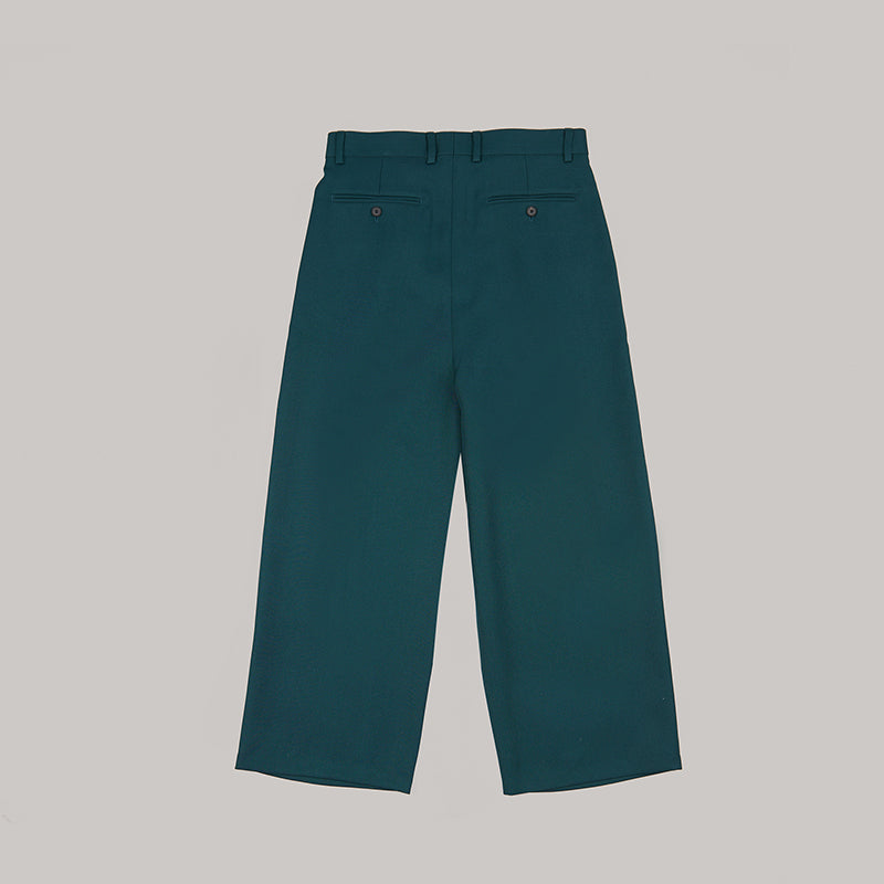 both X SECOND LAYER-WIDE PLEATED PANTS - ARCTIC-BLUE/ARCTIC-BLUE