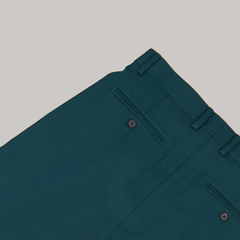 both X SECOND LAYER-WIDE PLEATED PANTS - ARCTIC-BLUE/ARCTIC-BLUE