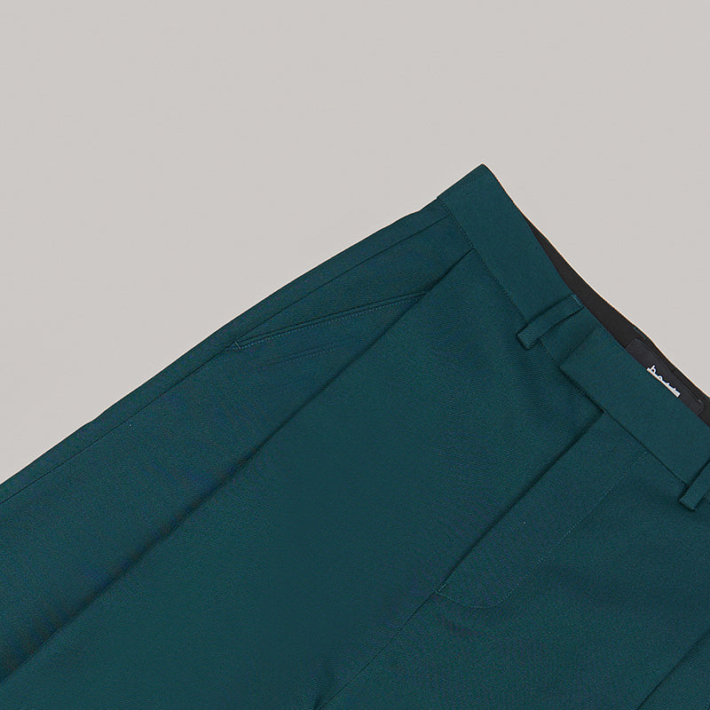 both X SECOND LAYER-WIDE PLEATED PANTS - ARCTIC-BLUE/ARCTIC-BLUE