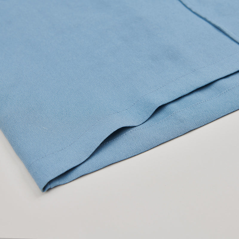 both X SECOND LAYER-POCKET BUTTON DOWN SHIRT - ARCTIC-BLUE/ARCTIC-BLUE