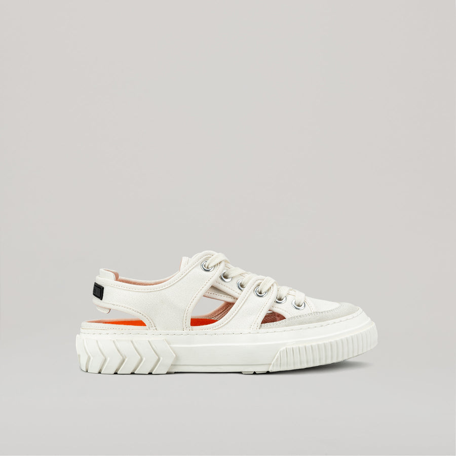 both TYRES Summer Sandal in white with sturdy sole and breathable design