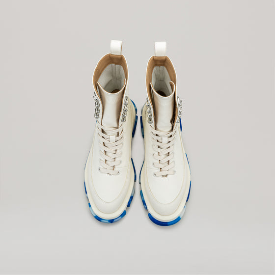 both - GAO HIGH BOOTS-WHITE/BLUE