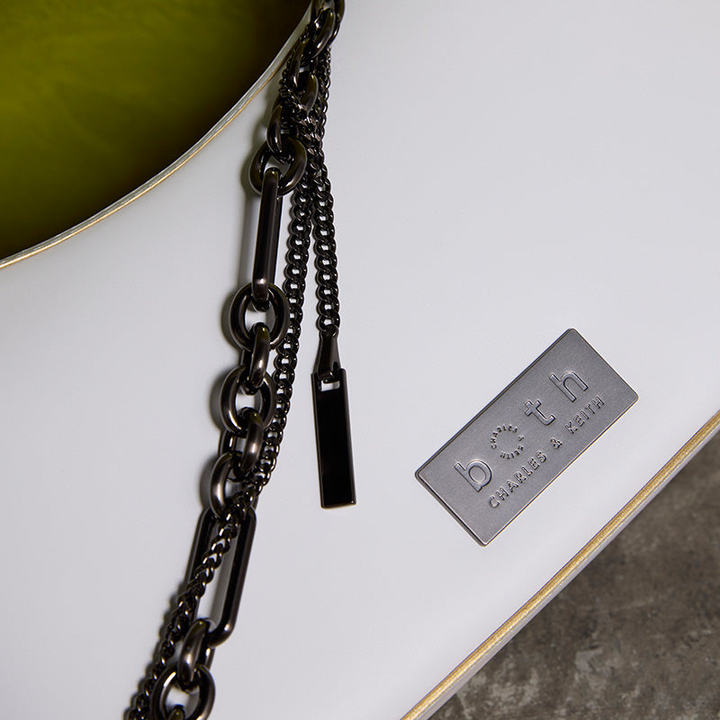 both x CHARLES & KEITH-EMBELLISHED BAG - WHITE/WHITE