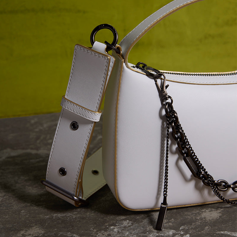 both x CHARLES & KEITH-EMBELLISHED BAG - WHITE/WHITE
